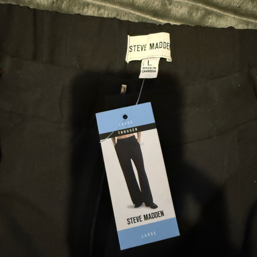 Steve Madden Men's Black Dress Pants